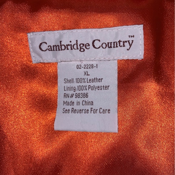 Vintage Authentic 100% Suede Leather Jacket Autumn Rust Orange - Picture 9 of 16